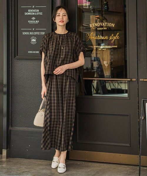 LAUTREAMONT / ロートレアモン シャツ・ブラウス | ギンガムチェック ブラウス≪セットアップ対応/手洗い可能≫ | 詳細9