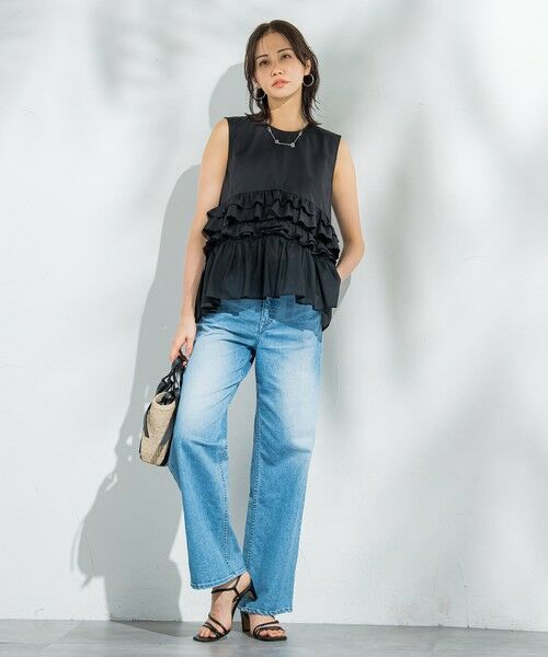 LAUTREAMONT / ロートレアモン シャツ・ブラウス | フリルギャザーノースリーブブラウス≪UV/接触冷感/洗濯機で洗える≫ | 詳細3