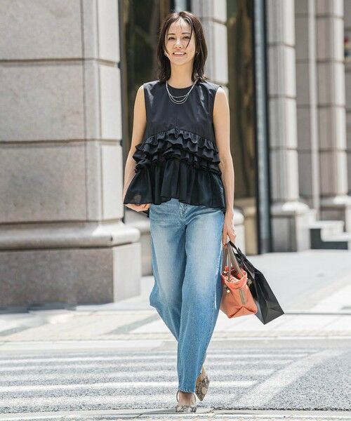 LAUTREAMONT / ロートレアモン シャツ・ブラウス | フリルギャザーノースリーブブラウス≪UV/接触冷感/洗濯機で洗える≫ | 詳細6