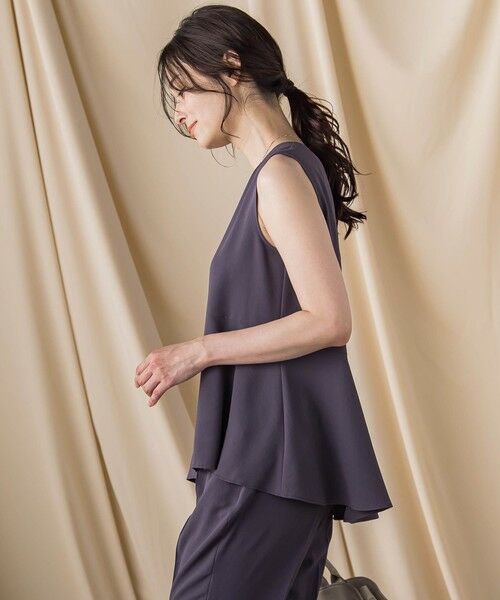 LAUTREAMONT / ロートレアモン シャツ・ブラウス | キレイ×リラックス ペプラムブラウス≪接触冷感/UV/洗濯機で洗える≫ | 詳細2