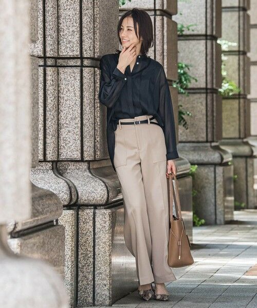 LAUTREAMONT / ロートレアモン シャツ・ブラウス | シアーブライト フロントタックブラウス≪手洗い可能≫ | 詳細4