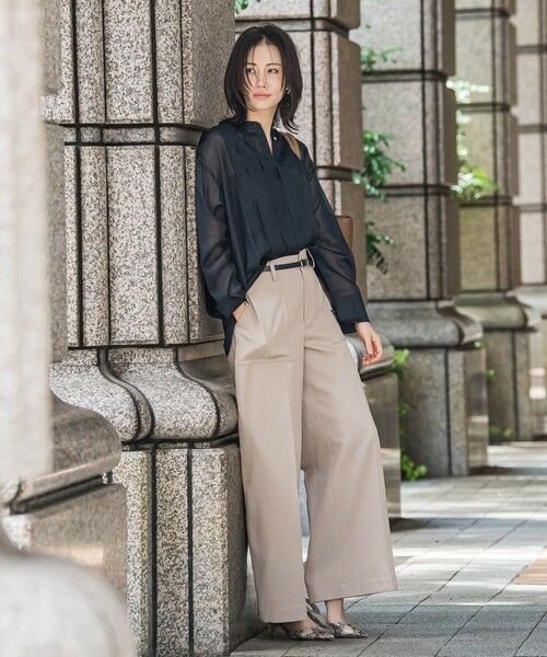 LAUTREAMONT / ロートレアモン シャツ・ブラウス | シアーブライト フロントタックブラウス≪手洗い可能≫ | 詳細5