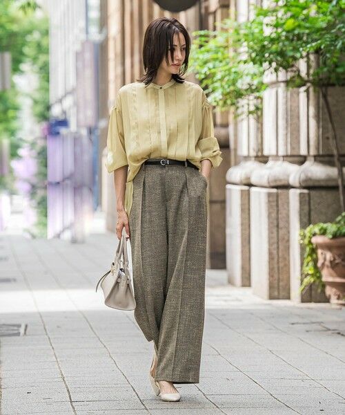 LAUTREAMONT / ロートレアモン シャツ・ブラウス | シアーブライト フロントタックブラウス≪手洗い可能≫ | 詳細11