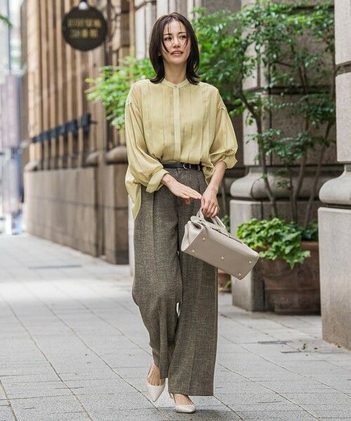 LAUTREAMONT / ロートレアモン シャツ・ブラウス | シアーブライト フロントタックブラウス≪手洗い可能≫ | 詳細12