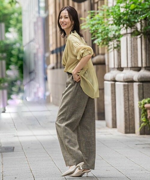 LAUTREAMONT / ロートレアモン シャツ・ブラウス | シアーブライト フロントタックブラウス≪手洗い可能≫ | 詳細10