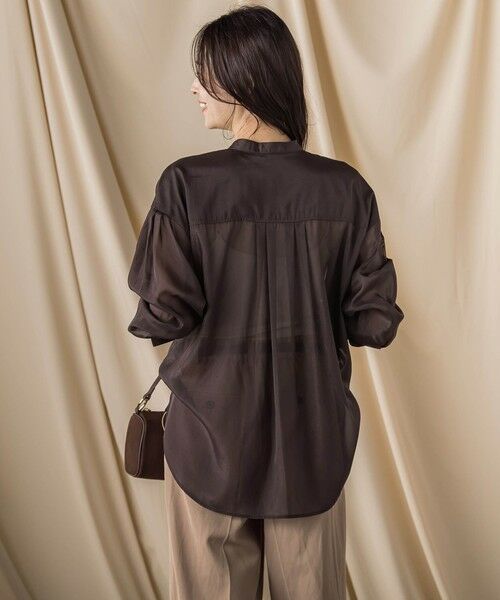 LAUTREAMONT / ロートレアモン シャツ・ブラウス | シアーブライト フロントタックブラウス≪手洗い可能≫ | 詳細24