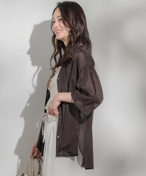 LAUTREAMONT / ロートレアモン シャツ・ブラウス | シアーブライト フロントタックブラウス≪手洗い可能≫ | 詳細28