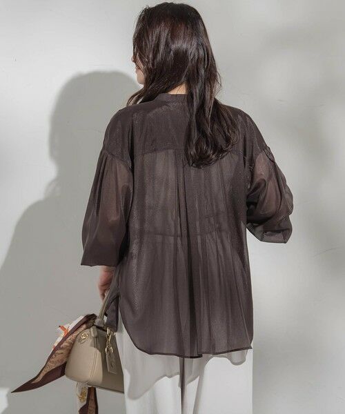 LAUTREAMONT / ロートレアモン シャツ・ブラウス | シアーブライト フロントタックブラウス≪手洗い可能≫ | 詳細29