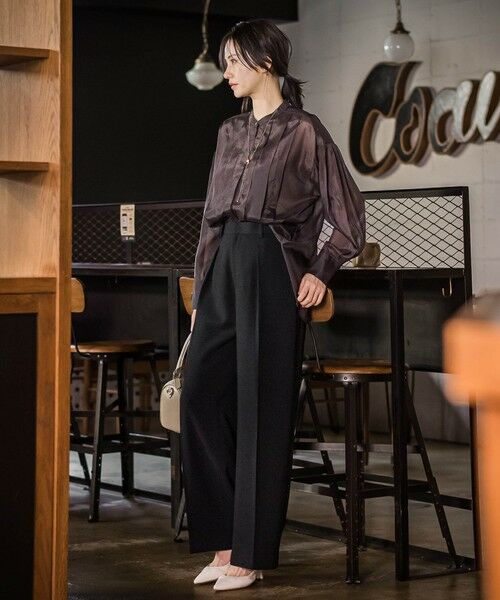 LAUTREAMONT / ロートレアモン シャツ・ブラウス | シアーブライト フロントタックブラウス≪手洗い可能≫ | 詳細20