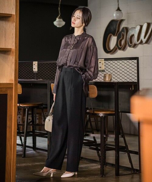 LAUTREAMONT / ロートレアモン シャツ・ブラウス | シアーブライト フロントタックブラウス≪手洗い可能≫ | 詳細21