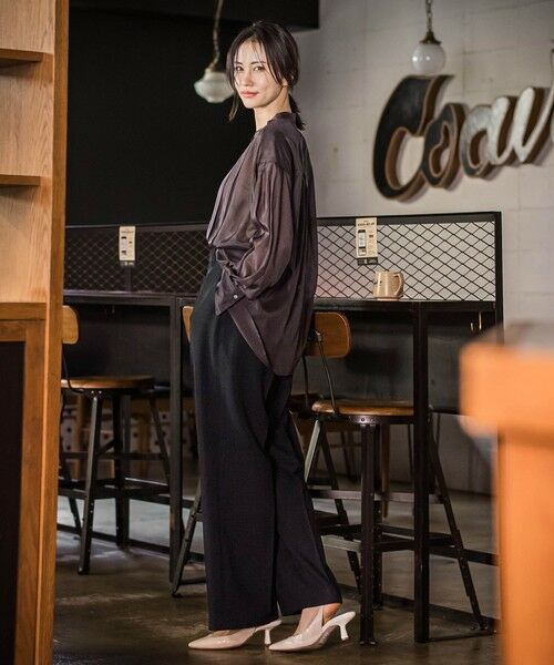 LAUTREAMONT / ロートレアモン シャツ・ブラウス | シアーブライト フロントタックブラウス≪手洗い可能≫ | 詳細22