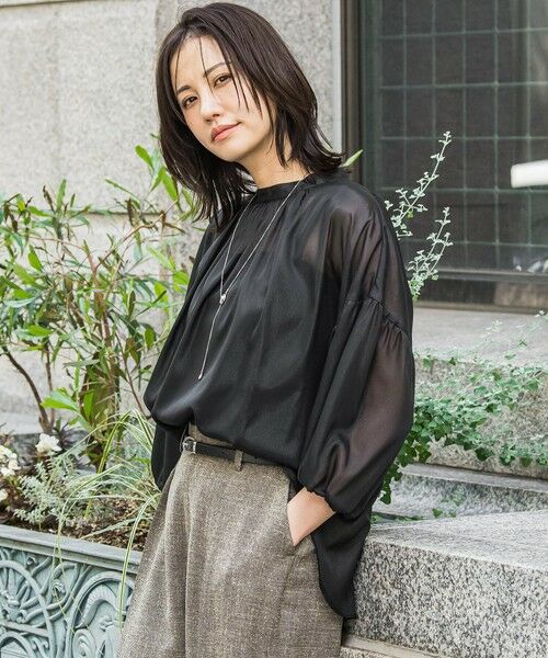 LAUTREAMONT / ロートレアモン シャツ・ブラウス | シアーブライト 2WAYボウタイブラウス≪手洗い可能≫ | 詳細1