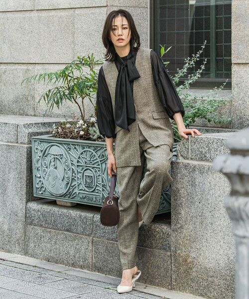 LAUTREAMONT / ロートレアモン シャツ・ブラウス | シアーブライト 2WAYボウタイブラウス≪手洗い可能≫ | 詳細4