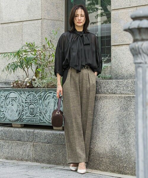 LAUTREAMONT / ロートレアモン シャツ・ブラウス | シアーブライト 2WAYボウタイブラウス≪手洗い可能≫ | 詳細5