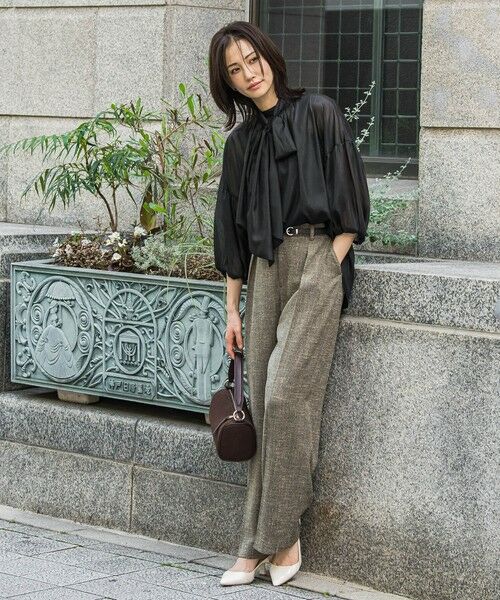 LAUTREAMONT / ロートレアモン シャツ・ブラウス | シアーブライト 2WAYボウタイブラウス≪手洗い可能≫ | 詳細6