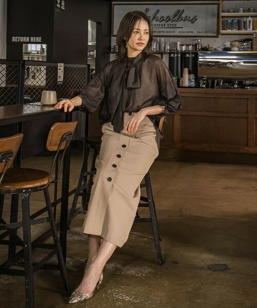 LAUTREAMONT / ロートレアモン シャツ・ブラウス | シアーブライト 2WAYボウタイブラウス≪手洗い可能≫ | 詳細13