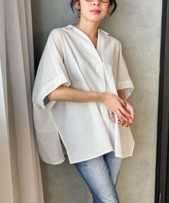 LAUTREAMONT / ロートレアモン シャツ・ブラウス | 【WEB限定】ワンダーウェーブクロスシャツブラウス ≪手洗い可能≫