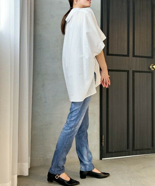 LAUTREAMONT / ロートレアモン シャツ・ブラウス | 【WEB限定】ワンダーウェーブクロスシャツブラウス ≪手洗い可能≫ | 詳細6