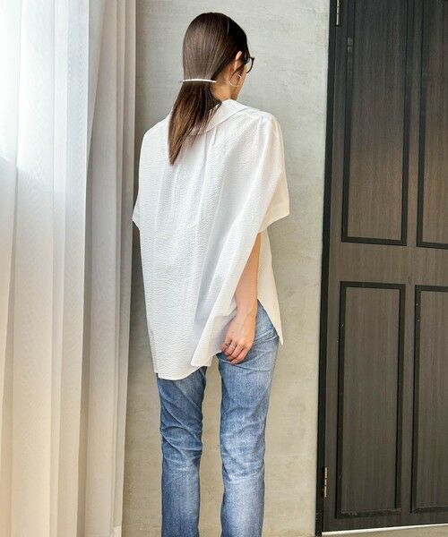 LAUTREAMONT / ロートレアモン シャツ・ブラウス | 【WEB限定】ワンダーウェーブクロスシャツブラウス ≪手洗い可能≫ | 詳細5