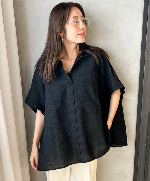 LAUTREAMONT / ロートレアモン シャツ・ブラウス | 【WEB限定】ワンダーウェーブクロスシャツブラウス ≪手洗い可能≫ | 詳細9