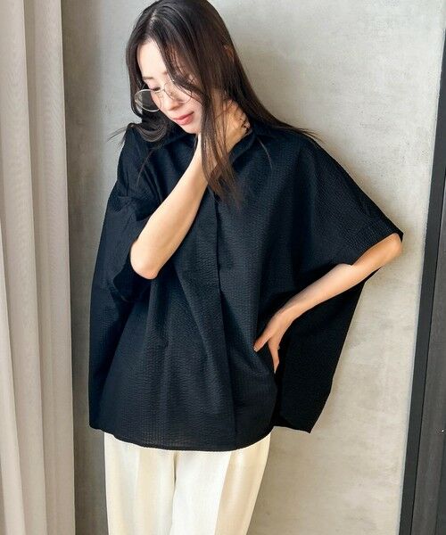 LAUTREAMONT / ロートレアモン シャツ・ブラウス | 【WEB限定】ワンダーウェーブクロスシャツブラウス ≪手洗い可能≫ | 詳細11