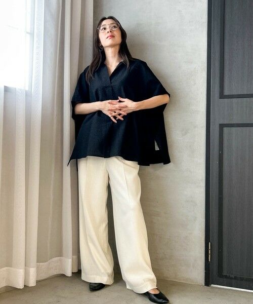 LAUTREAMONT / ロートレアモン シャツ・ブラウス | 【WEB限定】ワンダーウェーブクロスシャツブラウス ≪手洗い可能≫ | 詳細13