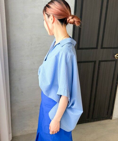 LAUTREAMONT / ロートレアモン シャツ・ブラウス | 【WEB限定】ワンダーウェーブクロスシャツブラウス ≪手洗い可能≫ | 詳細16