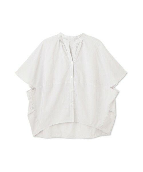 LAUTREAMONT / ロートレアモン シャツ・ブラウス | 【WEB限定】キュプラ混ストライプバンドカラーブラウス ≪手洗いOK≫ | 詳細5