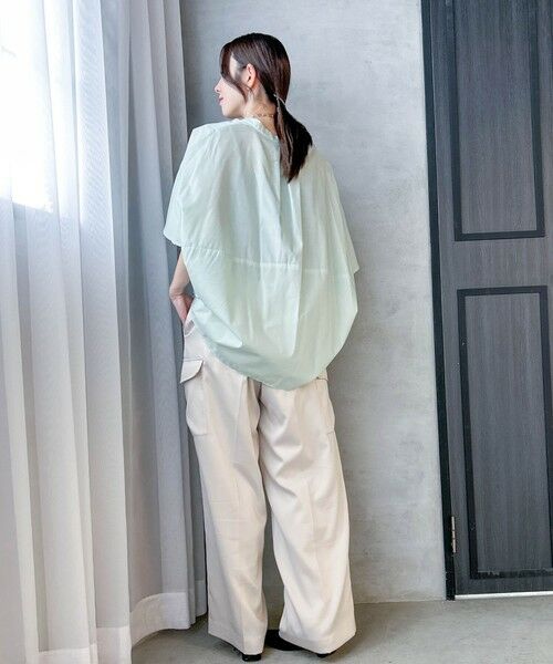 LAUTREAMONT / ロートレアモン シャツ・ブラウス | 【WEB限定】キュプラ混ストライプバンドカラーブラウス ≪手洗いOK≫ | 詳細23