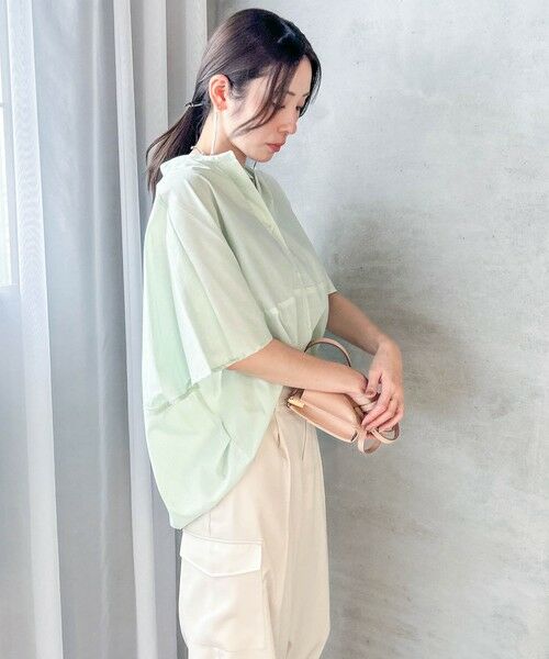 LAUTREAMONT / ロートレアモン シャツ・ブラウス | 【WEB限定】キュプラ混ストライプバンドカラーブラウス ≪手洗いOK≫ | 詳細20