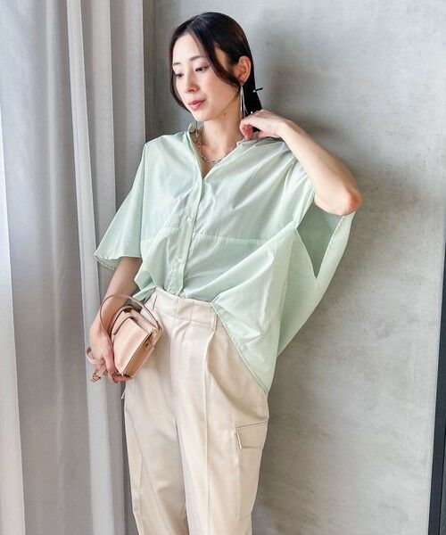 LAUTREAMONT / ロートレアモン シャツ・ブラウス | 【WEB限定】キュプラ混ストライプバンドカラーブラウス ≪手洗いOK≫ | 詳細21