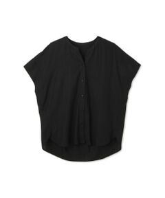 LAUTREAMONT / ロートレアモン シャツ・ブラウス | 【WEB限定】レーヨンリネンポプリンVネックブラウス