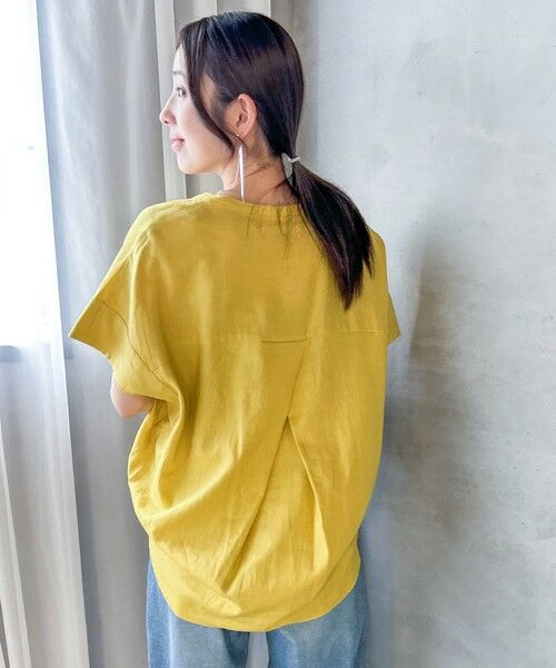 LAUTREAMONT / ロートレアモン シャツ・ブラウス | 【WEB限定】レーヨンリネンポプリンVネックブラウス | 詳細2