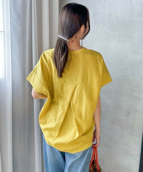 LAUTREAMONT / ロートレアモン シャツ・ブラウス | 【WEB限定】レーヨンリネンポプリンVネックブラウス | 詳細3