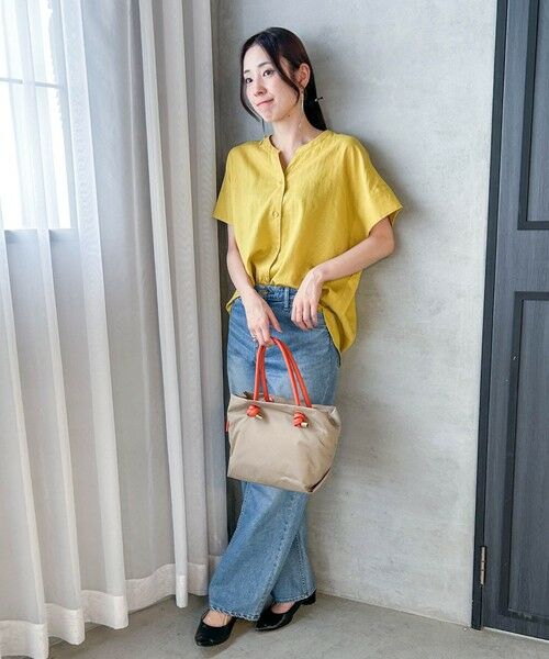 LAUTREAMONT / ロートレアモン シャツ・ブラウス | 【WEB限定】レーヨンリネンポプリンVネックブラウス | 詳細5