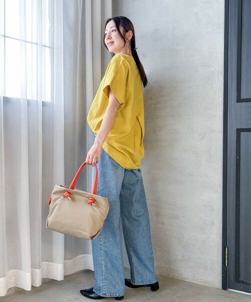 LAUTREAMONT / ロートレアモン シャツ・ブラウス | 【WEB限定】レーヨンリネンポプリンVネックブラウス | 詳細6