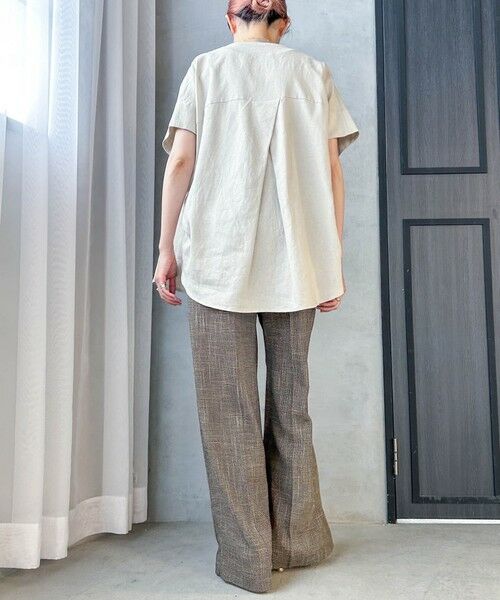 LAUTREAMONT / ロートレアモン シャツ・ブラウス | 【WEB限定】レーヨンリネンポプリンVネックブラウス | 詳細25