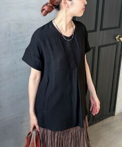 LAUTREAMONT / ロートレアモン シャツ・ブラウス | 【WEB限定】スラブクロスVネックブラウス ≪手洗い可能≫