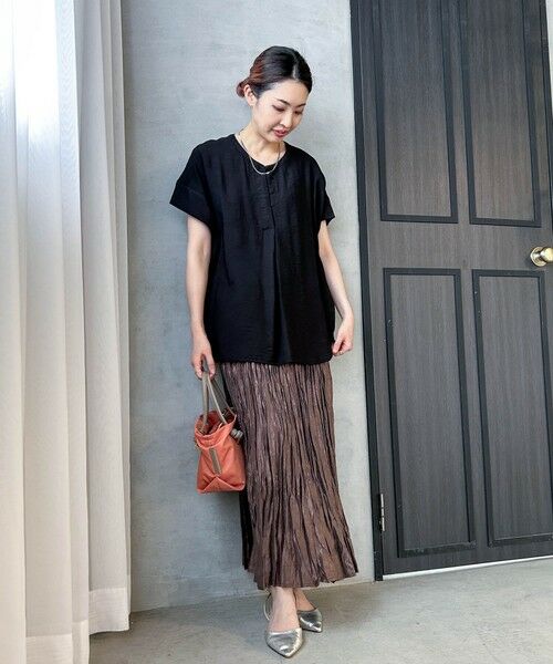 LAUTREAMONT / ロートレアモン シャツ・ブラウス | 【WEB限定】スラブクロスVネックブラウス ≪手洗い可能≫ | 詳細2