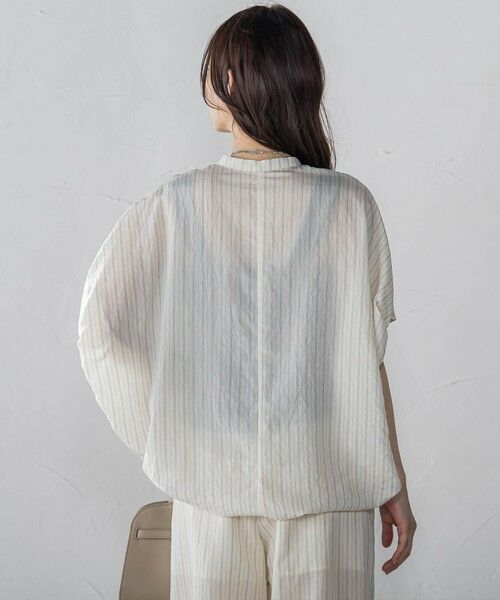 LAUTREAMONT / ロートレアモン シャツ・ブラウス | 【WEB限定】キュプラTRストライプブラウス | 詳細5