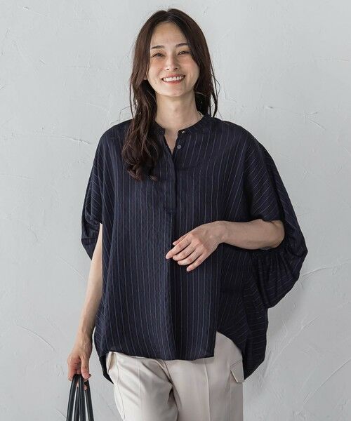 LAUTREAMONT / ロートレアモン シャツ・ブラウス | 【WEB限定】キュプラTRストライプブラウス | 詳細11