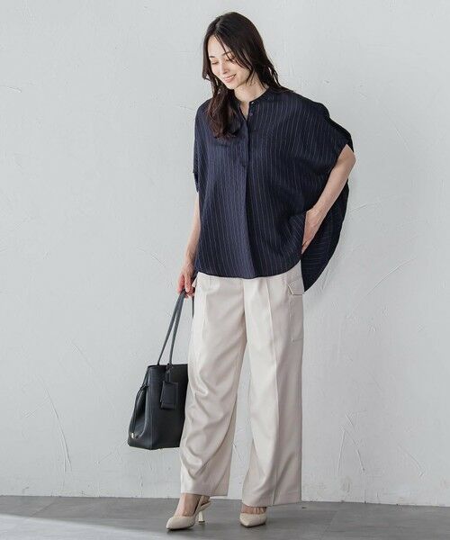 LAUTREAMONT / ロートレアモン シャツ・ブラウス | 【WEB限定】キュプラTRストライプブラウス | 詳細13