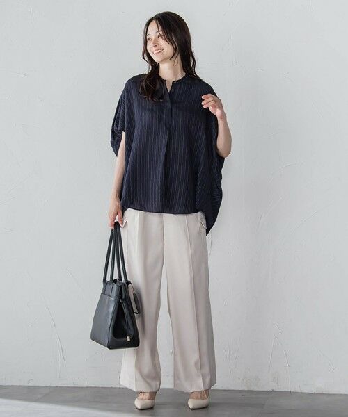 LAUTREAMONT / ロートレアモン シャツ・ブラウス | 【WEB限定】キュプラTRストライプブラウス | 詳細14