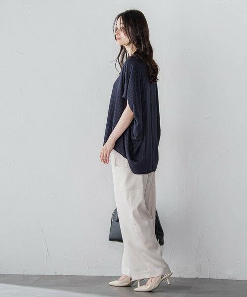 LAUTREAMONT / ロートレアモン シャツ・ブラウス | 【WEB限定】キュプラTRストライプブラウス | 詳細15