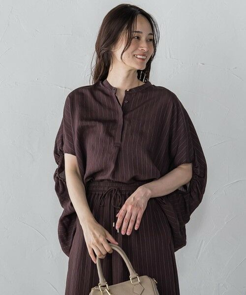 LAUTREAMONT / ロートレアモン シャツ・ブラウス | 【WEB限定】キュプラTRストライプブラウス | 詳細24