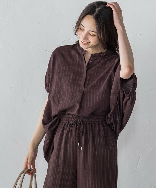 LAUTREAMONT / ロートレアモン シャツ・ブラウス | 【WEB限定】キュプラTRストライプブラウス | 詳細25