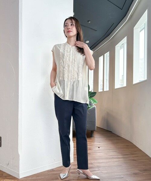 LAUTREAMONT / ロートレアモン シャツ・ブラウス | 【WEB限定】ノースリーブフロントフリルブラウス≪手洗い可能≫ | 詳細3