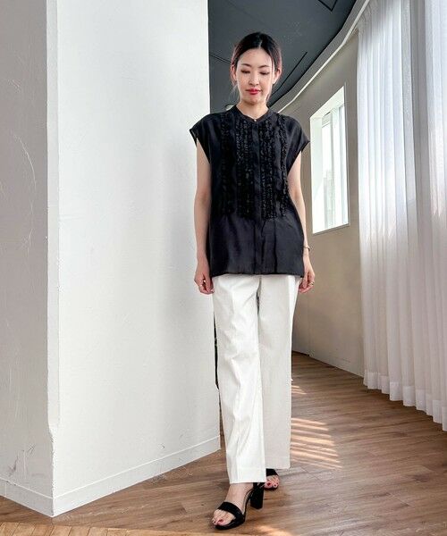 LAUTREAMONT / ロートレアモン シャツ・ブラウス | 【WEB限定】ノースリーブフロントフリルブラウス≪手洗い可能≫ | 詳細8