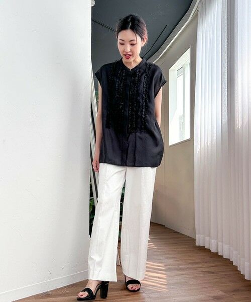 LAUTREAMONT / ロートレアモン シャツ・ブラウス | 【WEB限定】ノースリーブフロントフリルブラウス≪手洗い可能≫ | 詳細10