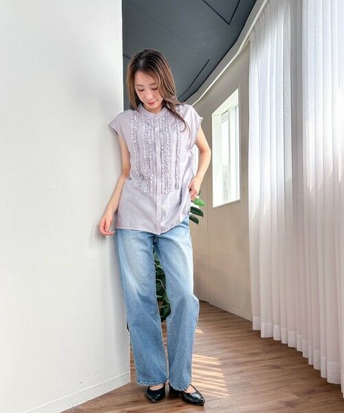 LAUTREAMONT / ロートレアモン シャツ・ブラウス | 【WEB限定】ノースリーブフロントフリルブラウス≪手洗い可能≫ | 詳細11